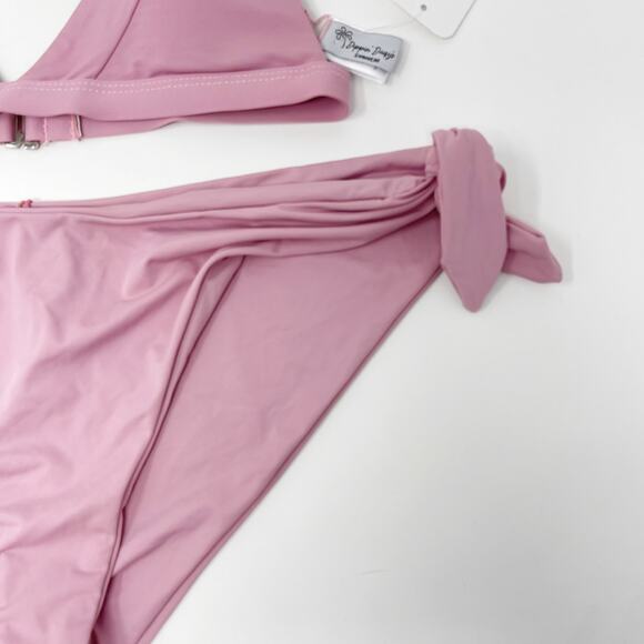 New Dippin Daisys Orchid XS Bralette Bikini Top Medium Side Tie Bikini Bottom - Picture 9 of 13